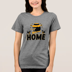 Tri-matière T-shirt "ACCUEIL" en pot d'abeille et de miel