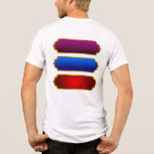 Tri-matière T-shirt en coton blanc pour hommes (Verso)