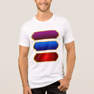 Tri-matière T-shirt en coton blanc pour hommes