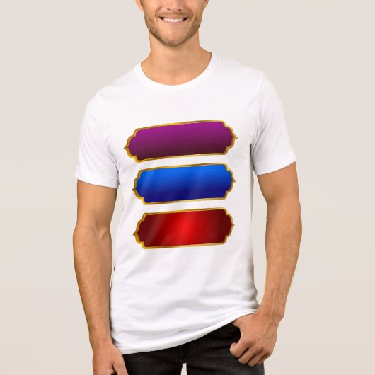 Tri-matière T-shirt en coton blanc pour hommes (Recto)