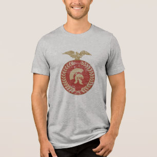 Tri-matière T-shirt gladiateur romain vintage en détresse
