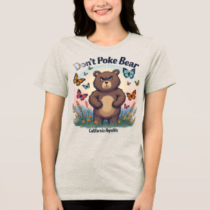 Tri-matière T-Shirt graphique pour ours mignon et en fer - Cal