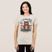 Tri-matière T-Shirt graphique pour ours mignon et en fer - Cal (Recto plein)