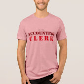 Tri-matière T-shirt "Greffier en comptabilité" (Recto)