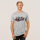 Tri-matière T-shirt « I Cheat » à typographie en gras (Recto plein)