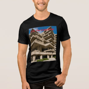 Tri-matière T-shirt icône en béton au bord de la mer