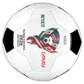 Tri-Nation Soccer Ball | Mexico USA Canada | 2026  Voetbal (Gedraaid)