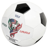 Tri-Nation Soccer Ball | Mexico USA Canada | 2026  Voetbal (Drie kwart)
