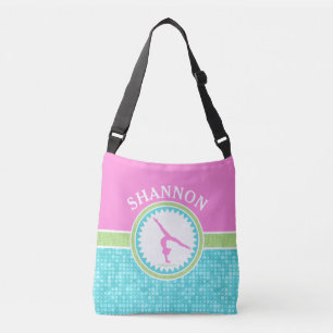 Tri-pasta-kleurengymnastiek met Aqua Tile Crossbody Tas
