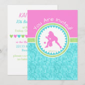 Tri-pasta-kleurensoftball met Aqua-Tegel Kaart (Voorkant / Achterkant)