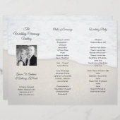 Tri-pli Modèle photo du programme de mariage sur l (Devant / Derrière)