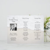 Tri-pli Modèle photo du programme de mariage sur l (Debout devant)