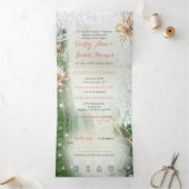 Tri-pli tout en un Faire-part de mariage Cactus (Intérieur)