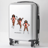 Tri-Pose Dancer Flamingo #1  Sticker (Koffer)
