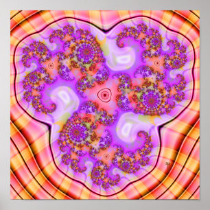 Tri-Spiral Push (12 x 12 inch) Art Print Poster