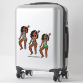 Tri-Styled Dancer Peacock #1 Sticker (Koffer)