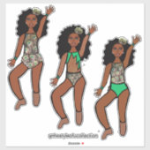 Tri-Styled Dancer Peacock #1 Sticker (Vel)