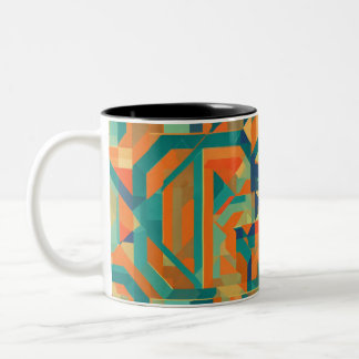 Tri-tone Geometric Harmony Design Mok