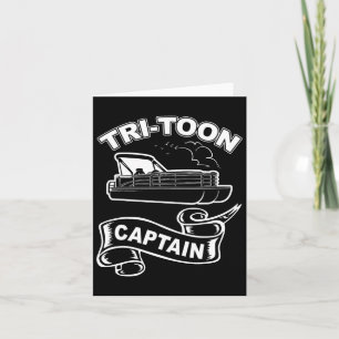 Tri-toon Captain Funny Triton Boating Pontoon Boa Kaart