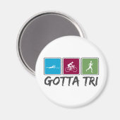 tri (Triathlon) Magneet (Voorkant / Achterkant)