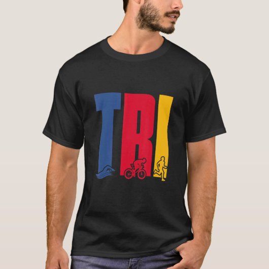 Tri Triathlon T-shirt (Voorkant)
