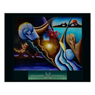 'Tria Prima' Glanzend Poster Perfect Poster