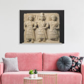 Triad van Palmyrene Gods uit de regio Palmyra Canvas Afdruk (Insitu (Woonkamer))