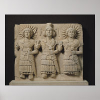 Triad van Palmyrene Gods uit de regio Palmyra
