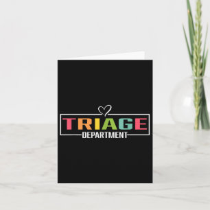 Triage afdeling T-shirt Medisch spul voor verpleeg Kaart