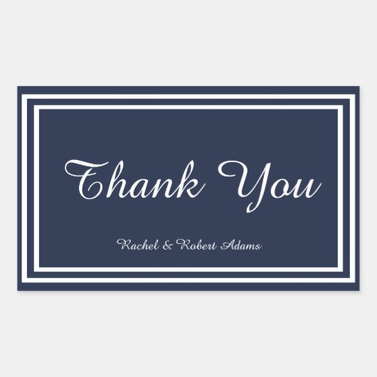 Triage double marine - Sticker rectangle (Devant)