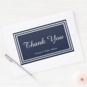 Triage double marine - Sticker rectangle (Enveloppe)