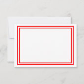 Triage double rouge - Carte RSVP (Dos)