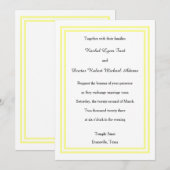 Triage Jaune Doux - 5x7 Faire-part de mariage (Devant / Derrière)