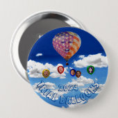 Trialballonnen van 2024 ronde button 4,0 cm (Voorkant /achterkant)