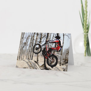 Trials Rider verjaardagskaart V2 Kaart