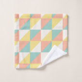 Triangle Abstrait géométrique coloré Moderne (Gant de toilette)