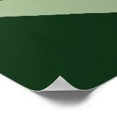Triangle Abstrait Poisson vert foncé Impression (Coin)
