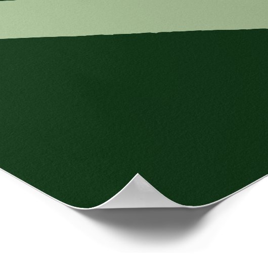 Triangle Abstrait Poisson vert foncé Impression (Coin)