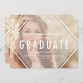 Triangle bohème | Faire-part d'obtention d'une lic (Devant / Derrière)