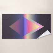 Triangle brillant. Concept Ethereum. abs futuriste (Serviette de bain)
