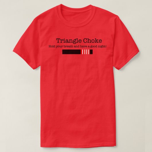 Triangle choke BJJ T-shirt (Design voorkant)