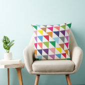 Triangle coloré avec Coussin blanc (Chaise)