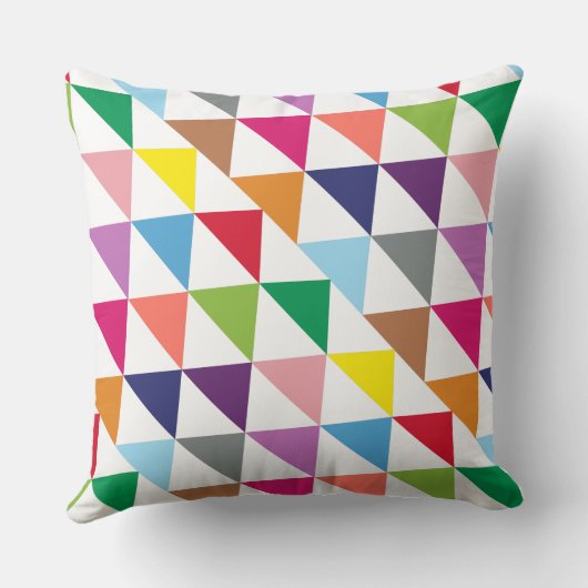 Triangle coloré avec Coussin blanc (Verso)