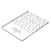 Triangle coloré Confetti Carnet personnalisé (Côté gauche)