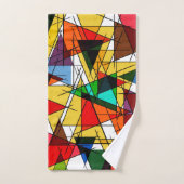 Triangle Coloré Géométrique Moderne (Serviette à main)