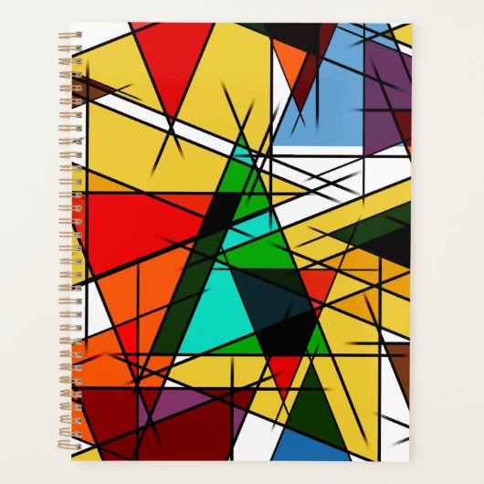 Triangle Coloré Géométrique Moderne (Devant)