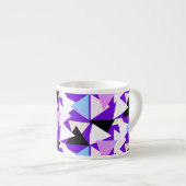 Triangle d'art Abstrait Pyramide Motif de café Mug (Devant droit)