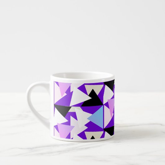 Triangle d'art Abstrait Pyramide Motif de café Mug (Gauche)