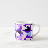 Triangle d'art Abstrait Pyramide Motif de café Mug (Droite)