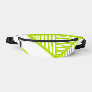 Triangle en Lime Vert et Blanc